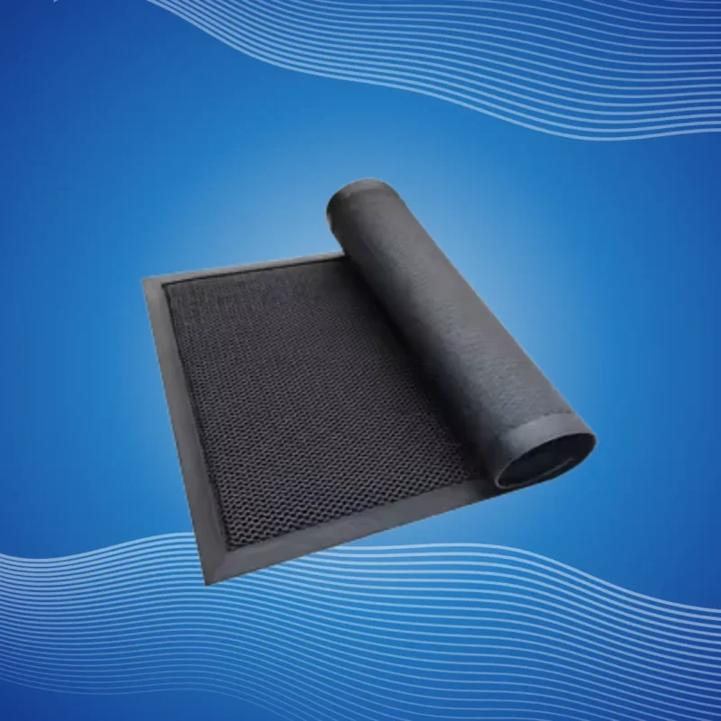 Imported Quality Rubber Door Mat - Black