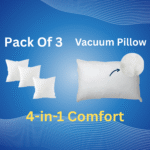 Vacume Pillow & Cushion(14*14) Comfort Pack (1+3)